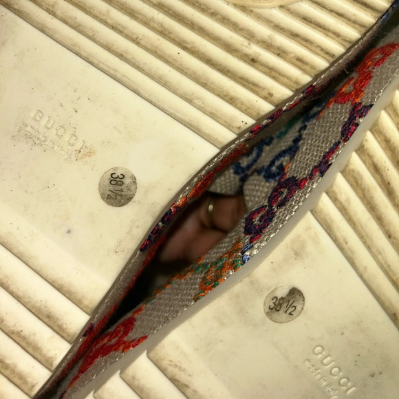 Gucci Multicolor Platform Slides - Picture 7 of 7